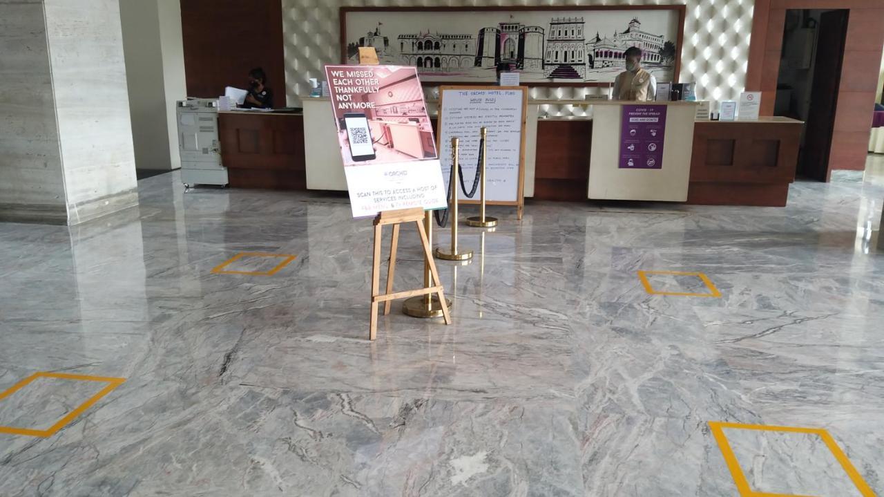 The Orchid Hotel Hinjewadi Pune Exterior foto Floor markings at a hospital in India